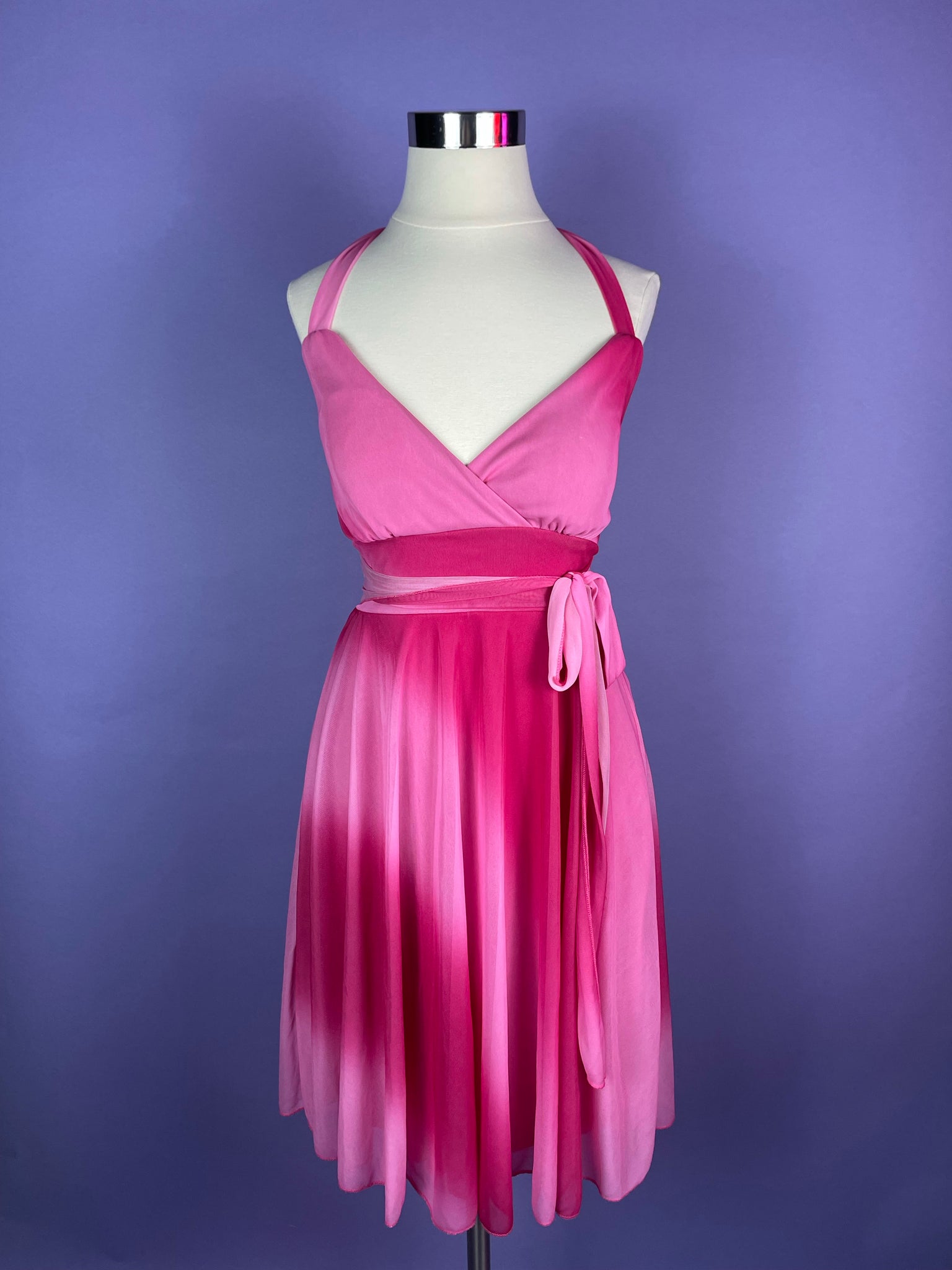 Pink Y2K Halter Dress – Beetle Rose